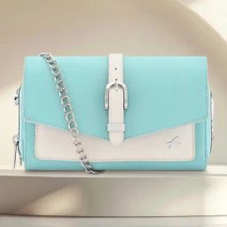 Fastrack White & Blue Solid Medium Sling Handbag-image-76
