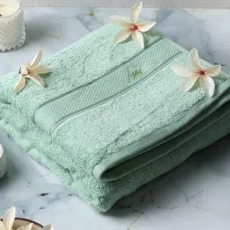 Monte Carlo Iris Light Sky Cotton Bath & Hand Towel - Pack of 2-picture-49