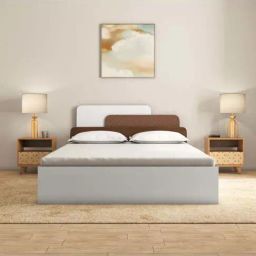 Nilkamal Bruce Queen Bed with Box Storage (Walnut & Cappuccino)-image-96