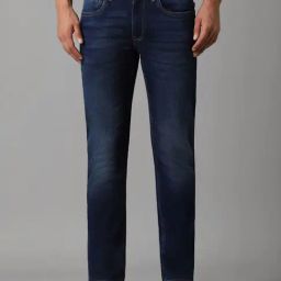 Louis Philippe Navy Slim Fit Jeans-picture-32