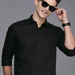 Allen Solly Solid Comfy Slim Fit Casual Shirt-image-23