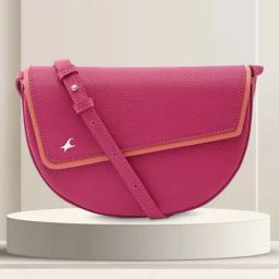 Fastrack Pink Solid Small Sling Handbag-85