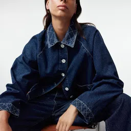 Trendyol Women Washed Crop Denim Jacket-picture-54