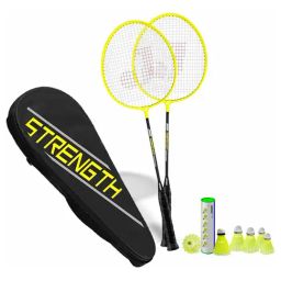Jaspo Voyager Plus GX-01 Series High Tempered Steel Shaft Racket Badminton Set with-image-38