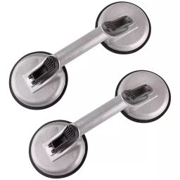 A&S TOOLSHOP Double Suction Cup Dent Puller Aluminium & Rubber 10 cm Diameter Silver & Black, AS-09 (Pack of 2)-18