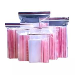 SVP Thick Pouch Bags Zip Lock Clear Plastic 60 Micron 8x12 inch (Pack of 100 Pcs)-image-1