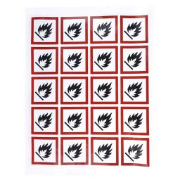 RS PRO Black, Red, White Gloss Polymeric Vinyl Safety Labels 40 mm x 40 mm Model No 8187714 (1 Bag of 20)-image-80
