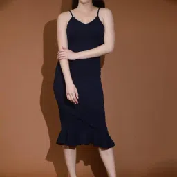Kotty Navy Relaxed Fit Bodycon Dress-picture-0