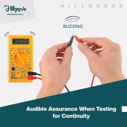 Hillgrove AC-DC Voltage Ohm Electronic Digital Mini Multimeter & Non-Contact Voltage Tester Combo, HGCM465M1 image 5