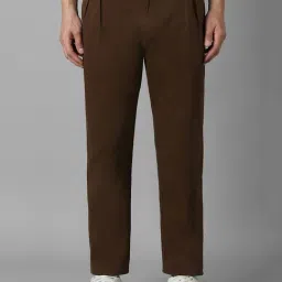 Louis Philippe Brown Regular fit Solid Casual Trouser-picture-11