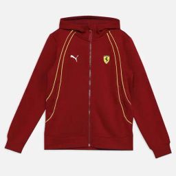 Puma Unisex Red Cotton Solid Full Sleeves Winter Jacket-image-16
