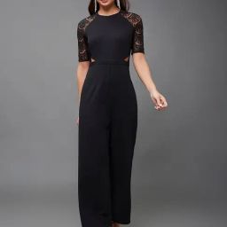 Miss Chase Black Polyester Solid Jumpsuit-picture-17