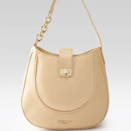 Carlton London Nude Medium Leather Hobo Bag-21