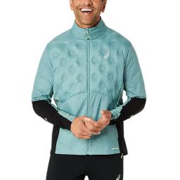 Asics Green Regular Fit Quilted Sports Jacket-image-11