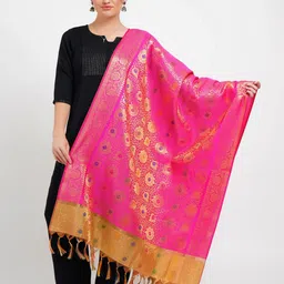 Karthav Fashion Woven Design Dupatta with Zari-49