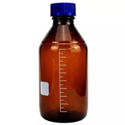 ABGIL Reagent Bottle with Screw Cap 5 L Amber Borosilicate Glass, BTL-AC-86-09-35