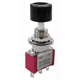 MULTICOMP PRO Standard Pushbutton Switches PB SWITCH, SPDT, 6A, 125VAC/28VDC, PANEL, MP-PB8-AA22A1QE-3.-15