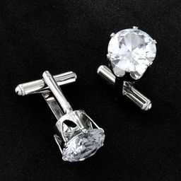 Voylla Men Silver-Plated Round Cufflinks-31