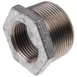 Georg Reducer Bush Fischer Galvanised malleable Iron Fitting Straight male BSPT 1-1/2in to Female BSPP 1in, 770241235 (Pack of 5)-image-7