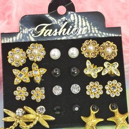 Honbon Women Gold Earrings-image-56