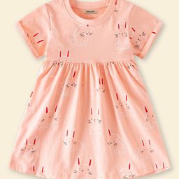 INCLUD Girls Graphic Printed Fit & Flare Dress-image-95