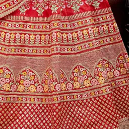 DIVASTRI Embroidered Sequinned Semi-Stitched Lehenga & Unstitched Blouse With Dupatta image 2
