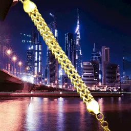 Dynamic Retail Golden Men Link Bracelet with S Hook Closer-10