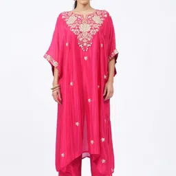 dhartii Embroidered Tunic & Palazzos Co-Ord Set-17