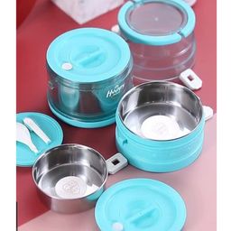 YAMAMA Insulated 3 Layer Stainless Steel Lunch Box -  (Color May Vary)-picture-10