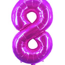 Party Anthem Number 8 Foil Balloon - Pink-7