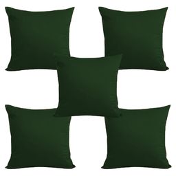 Angel Mommy Superb Bouncing & Jumping Microfiber Cushions Filler Set Of 5 Standard Size - Dark Green-image-81