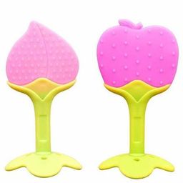 Neonate Care Silicone Peach & Apple Shape Teether Pack of 2 - Multicolour-20