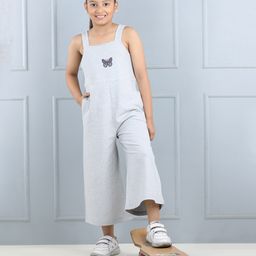 Aww Hunnie Sleeveless Butterfly Printed Jumpsuit - Grey-image-50