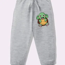 KAVEE Pure Cotton Knit Animal Printed Biowashed Lounge Pants - Grey-picture-39