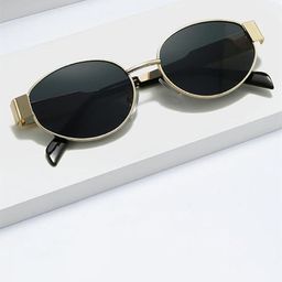 LIAN NUR Unisex Oval Sunglasses With UV Protected Lens-image-50