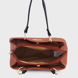 Caprese Ember Textured Structured Handheld Bag image 5