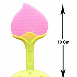 neonatecare Neonate Care Silicone Peach & Apple Shape Teether Pack of 2 - Multicolour image 3