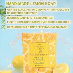 Golden Treez Set Of 2 Lemon Glycerine Soap- 115 ml Each image 4