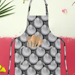 ArtzFolio Black & Grey Printed Pure Cotton Apron-picture-9