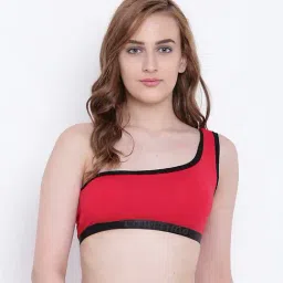 La Intimo Red Non Wired Padded Full Coverage Bra-image-86