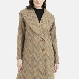 Owncraft Printed Double Breasted Wool Trench Coat-picture-19
