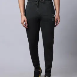 Cantabil Men's Printed Olive Regular Fit Casual Track Pant-image-36