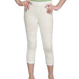 Tiny Girl Cream Solid Leggings-image-28