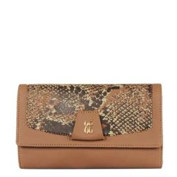 Baggit Beige Printed Tri-Fold Wallet for Women-image-48
