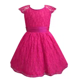A.T.U.N. Fuchsia Lace Dress-image-84