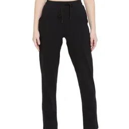 StyleStone Black Cotton Mid Rise Track Pants-image-5