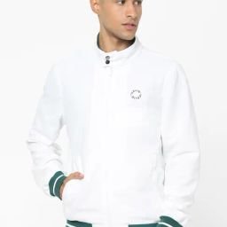 Celio* White Cotton Regular Fit Striped Jackets-image-59