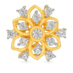 Malabar Gold and Diamonds 22k Gold Floral Nosepin for Women-image-87
