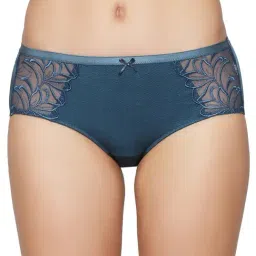 Triumph Blue Lace Hipster Panty-image-28