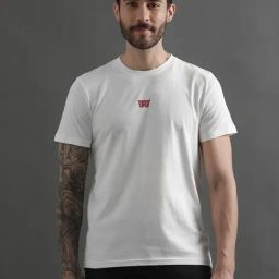 Royal Enfield RE Vintage White Regular Fit Printed Crew T-Shirt-picture-10